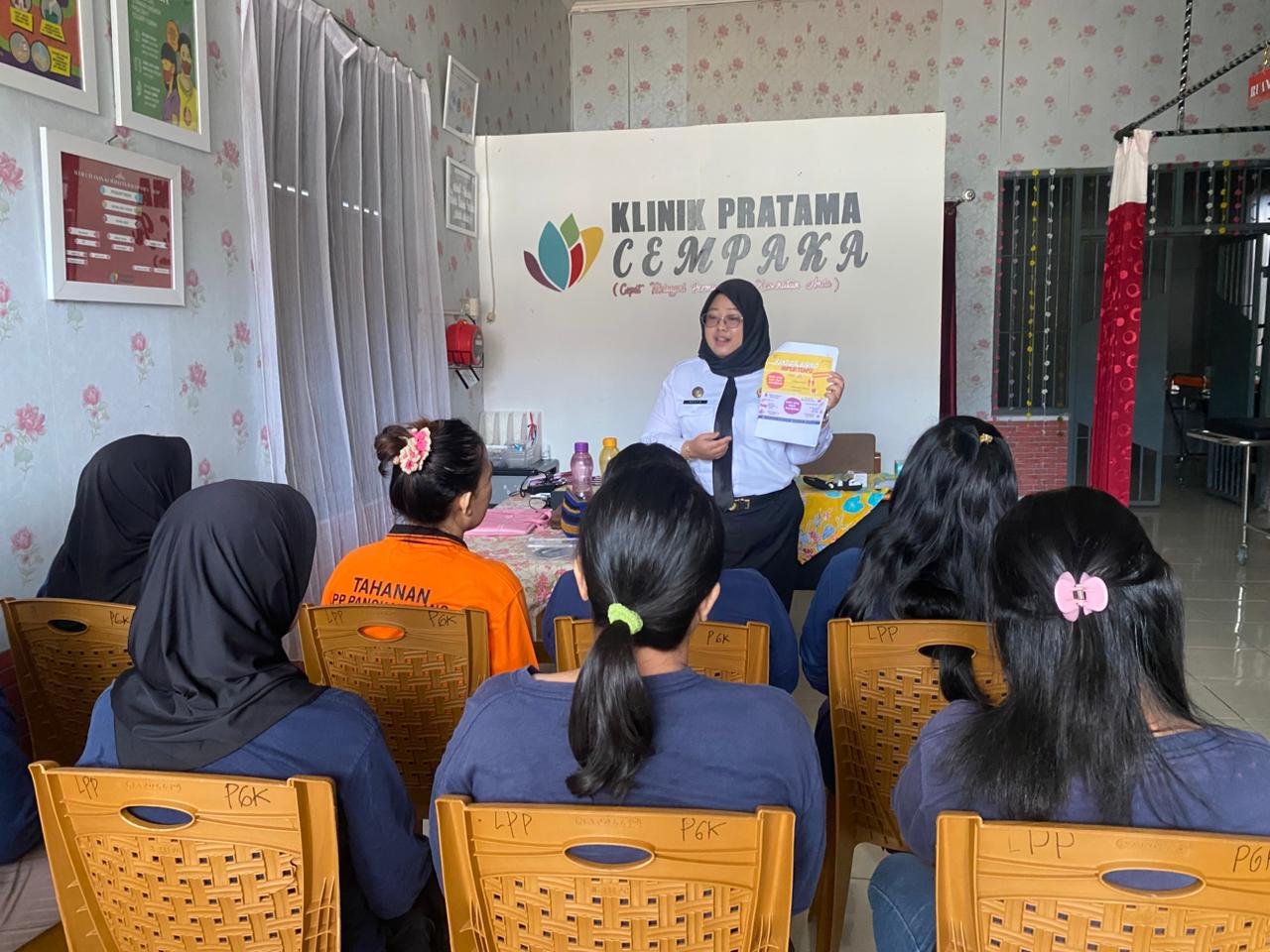 Cegah Penyakit Tidak Menular, Lapas Perempuan Kelas III Pangkalpinang Gelar Penyuluhan dan Pemeriksaan Kesehatan